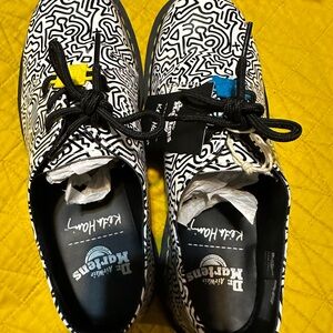 DR MARTENS X KEITH HARING 1461 FIG OXFORDS RARE